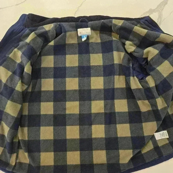Canvas Flannel Lined Insulated Barn Jacket Chore Coat Blue Mens Size 2X - Picture 8 of 14